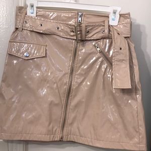 Leather fitted F21 skirt